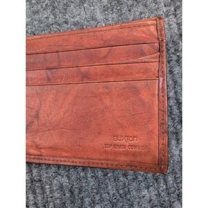 Buxton Genuine Top Grain Leather Bifold Wallet Brown